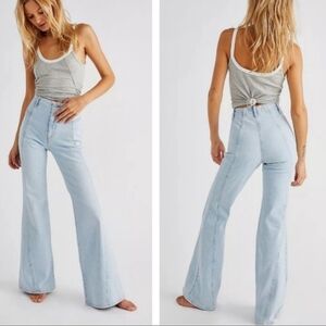 Free People We The Free Florence High Waisted Flared Jeans